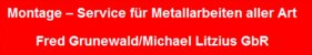 Metallbau Berlin: Montage � Service f&uuml;r Metallarbeiten 